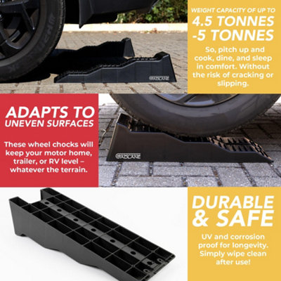 GADLANE Caravan Levelling Ramp Set- Black