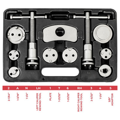 Auto Car Rear Disc Brake Piston Caliper Wind Back Cube Tool – 3/8 Inch Drive