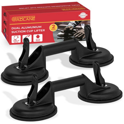 GADLANE Dual Aluminum Suction Cup Lifter (Pack Of 2)