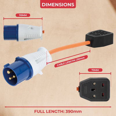 GADLANE Fly Lead Converter 16-13Amp - 5