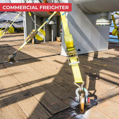 GADLANE Heavy Duty Ratchet Straps 2000Kg 6M - 4 Pack