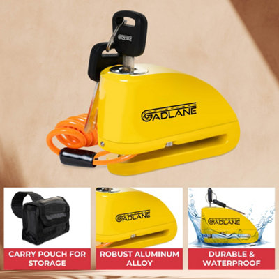 GADLANE Motorbike Alarm Disc Lock - 7