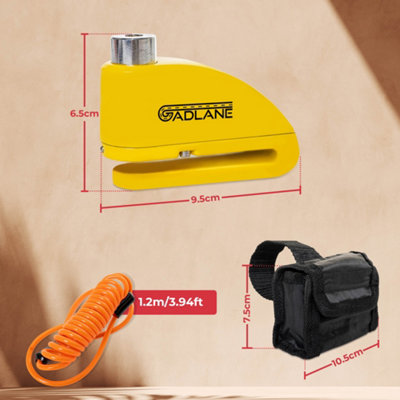 GADLANE Motorbike Alarm Disc Lock - 8