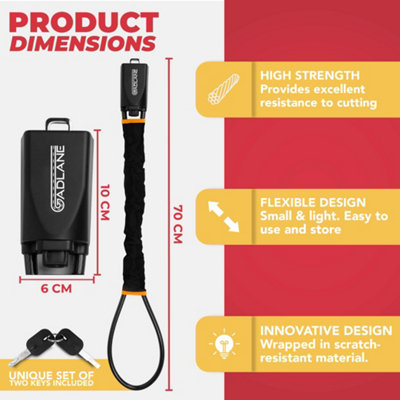 GADLANE Steering Wheel To Seat Belt Lock - Black - 6