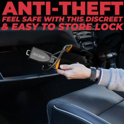 GADLANE Steering Wheel To Seat Belt Lock - Black - 8