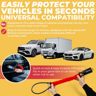 GADLANE Steering Wheel To Seat Belt Lock - Red - 5