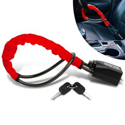 GADLANE Steering Wheel To Seat Belt Lock - Red - 8