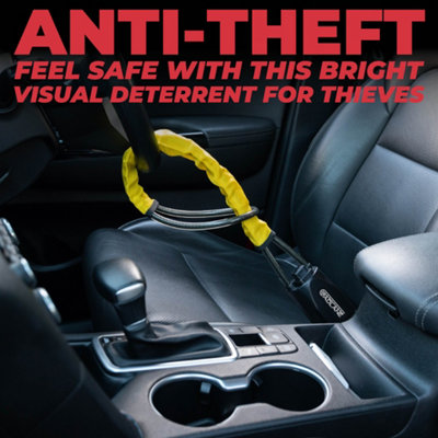GADLANE Steering Wheel To Seat Belt Lock - Yellow - 9
