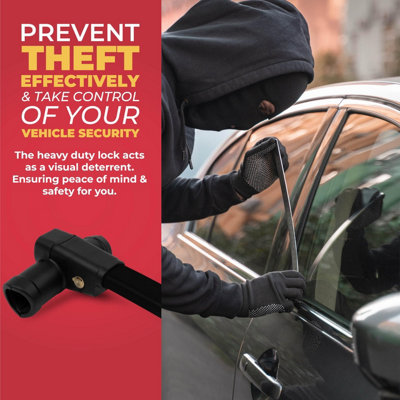 GADLANE T-Bar Steering Wheel Lock - Black - 6