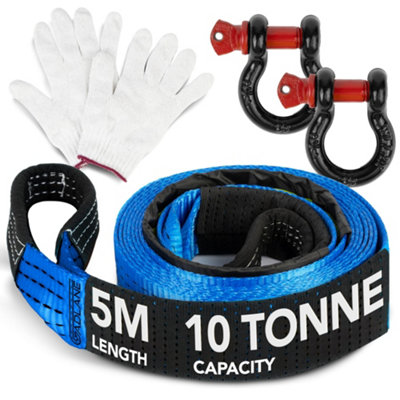 GADLANE Tow Rope 5M X 5Cm, 10 Ton - Blue