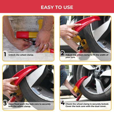 GADLANE Wheel Clamp Security Car - 9