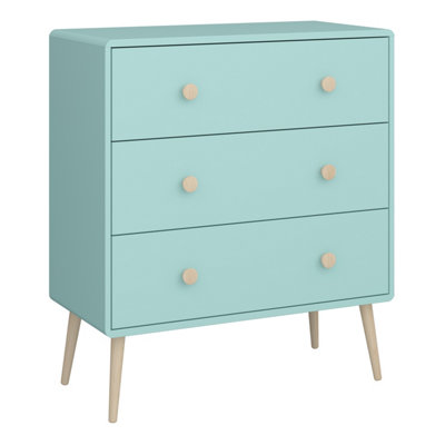 Gaia Chest of Drawers 3, Cool Mint | DIY at B&Q