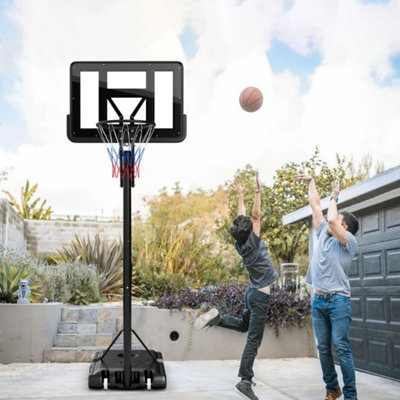 GAINOOM 10ft Basketball Backboard Hoop Net Set 2.45M-3.05M Height ...