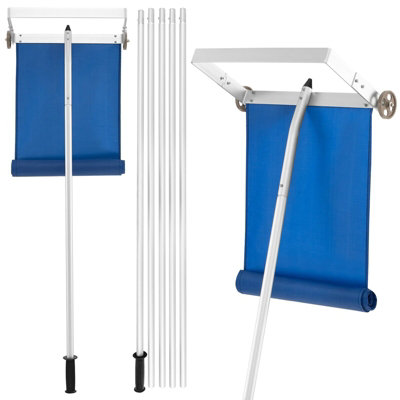 GAINOOM 148-610CM Blue Snow Roof Rake Adjustable Snow Cleaning Tool ...