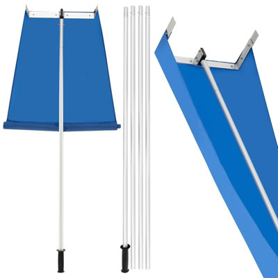 GAINOOM 170-750CM Blue Snow Roof Rake Adjustable Snow Cleaning Tool ...