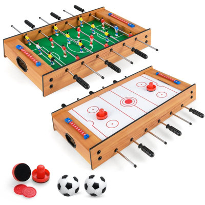 GAINOOM 2 In 1 Green Multi Game Table Compact Tabletop Foosball Table