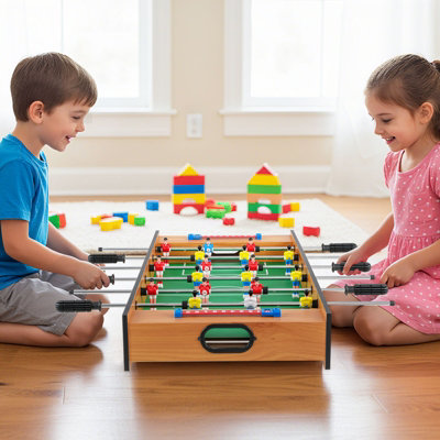 GAINOOM 2 In 1 Green Multi Game Table Compact Tabletop Foosball Table