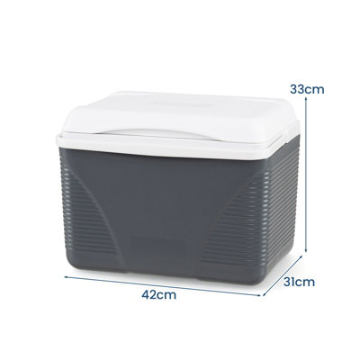 GAINOOM 21L Insulated Portable Cooler Hard Shell Ice Chest with Cup Holders