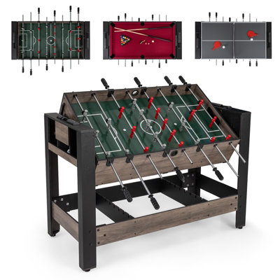 GAINOOM 3-in-1 Swivel Game Table 49 inch Combo Game Table with Foosball ...