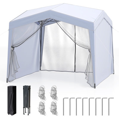 gainoom-302-x-302-cm-white-pop-up-canopy-tent-foldable-screen-patio