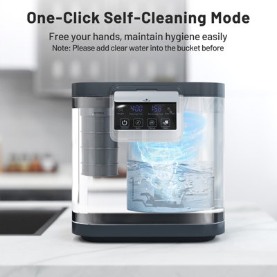 GAINOOM 4L Black Electric Composter Smart Waste Dispenser Countertop Compost