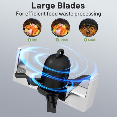 GAINOOM 4L Black Electric Composter Smart Waste Dispenser Countertop Compost