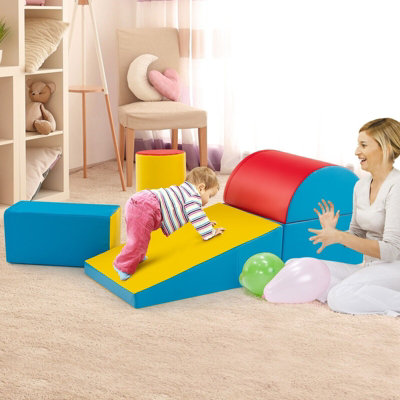 GAINOOM 5 Pieces Kids Climb and Crawl Foam Play Set Educational Software