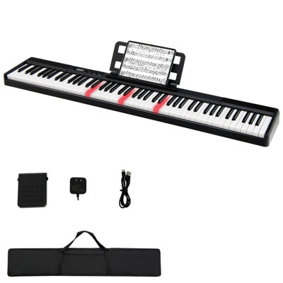GAINOOM 88-Key Digital Piano Electronic Keyboard Portable Piano Bag ...
