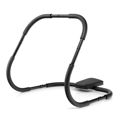 GAINOOM Black Ab Trainer Abdominal Fitness Machine Crunch Roller & Sit ...