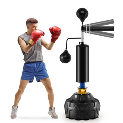 GAINOOM Boxing Speed Trainer Freestanding 360-degree Rotation Spinning ...