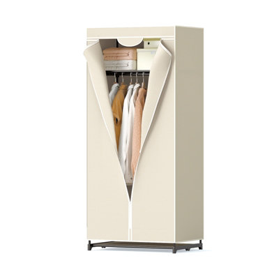 GAINOOM Fabric Closet Freestanding Cloth Organizer Wardrobe Clothes ...