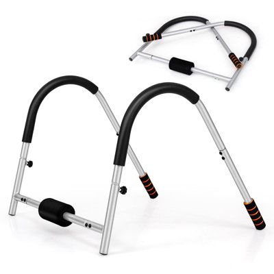 GAINOOM Foldable Ab Trainer Abs Crunch Machine with Padded Headrest