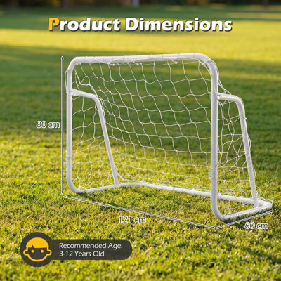 GAINOOM Kids Soccer Goal for Backyard Mini Metal Football Goal Post ...