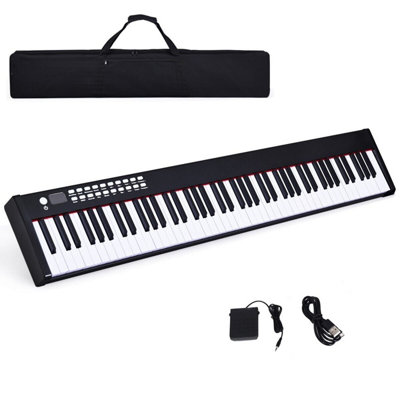 GAINOOM Portable 88 Keys Digital Piano Electronic Keyboard with Full ...