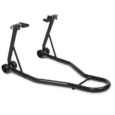 GAINOOM Portable Steel Black Motorcycle Stand Sport Bike Rear Wheel ...