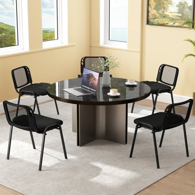GAINOOM Set of 15 Waiting Room Chairs Stackable Reception Guest Chairs ...