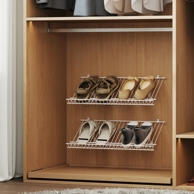 Wall Mounted Wire Shoe Rack