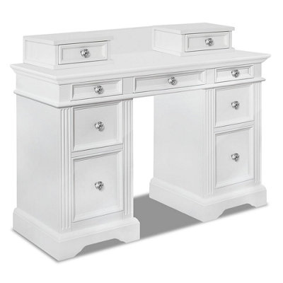 Gainsborough Dressing Table with Extension Drawers and Crystal Handles