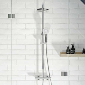 Gainsborough GDRP Round Dual Outlet Thermostatic Cool Touch Bar Mixer Shower