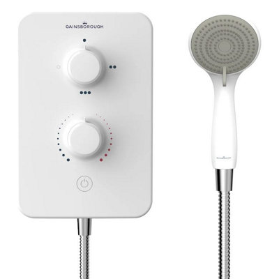 Gainsborough GSD105 Duo 10.5kw Electric Shower White Chrome SE CSE