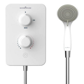 Gainsborough GSD95 Duo 9.5kw Electric Shower White Chrome SE CSE 8 Entry Points