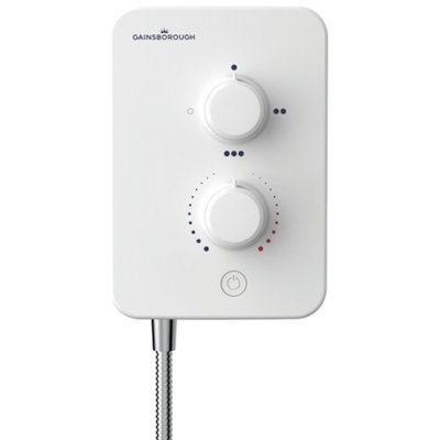 Gainsborough GSM85 Slim Mono Electric Shower 8.5kW - Polar White
