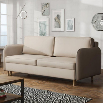 GAJA 209cm Modern Sofa Bed with Storage DL Mechanism Comfortable Fold ...