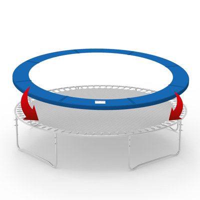 GALACTICA 12FT Outdoor Round Trampoline Replacement Pad Spring Cover ...
