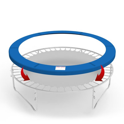 GALACTICA 8FT Outdoor Round Trampoline Replacement Pad Spring Cover ...