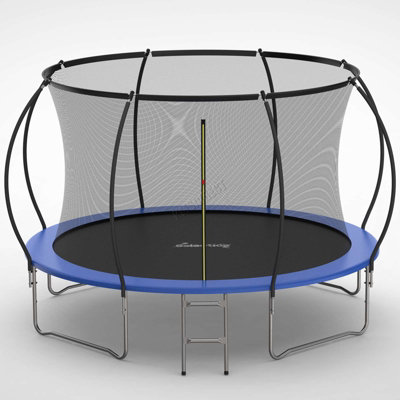 GALACTICA Trampoline 12FT with Enclosure Safety Net for Kids Toddler Backyard Bouncer Toy