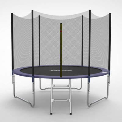 Galactica Trampoline Set 8 FT Round Outdoor Safety Net Enclosure Ladder
