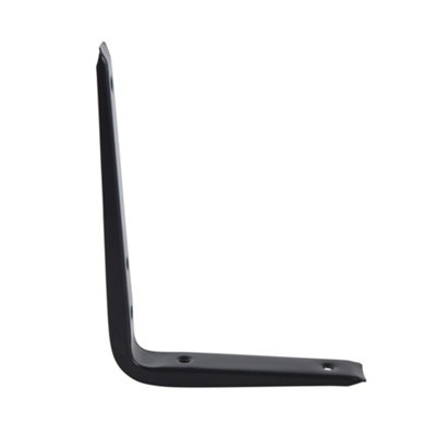 Galaxy Black Metal Steel Shelf Wall Support Brackets 125mm x 146mm - 4 PACK