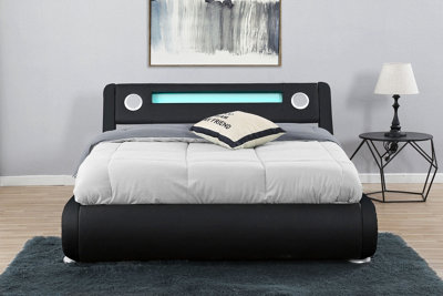 Led on sale speaker bed