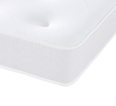 Galaxy Memory Foam 20cm Deep Spring Hybrid Tufted Mattress 4ft6 Double